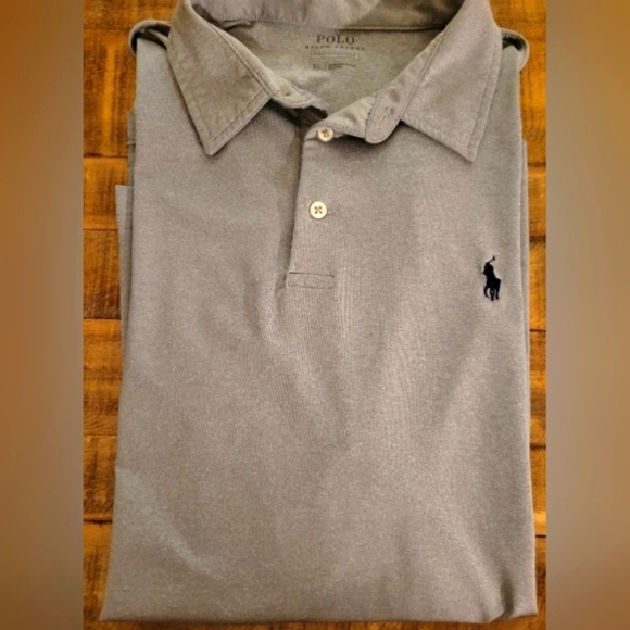 Ralph Lauren Pima Soft Grey Polo Shirt Size XL NWOT - Picture 2 of 11